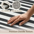 thumbnail image 6 of ODIKA 9'x12' Washable Area Rug Under Door Striped Farmhouse Pinstripe Layering Stripe Front for Great Room, Indoor Concept, Large Living Low Pile, Flatwoven, 6 of 7