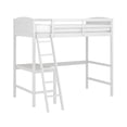 thumbnail image 2 of Living Essentials by Hillsdale Alexis Wood Arch Twin Jr. Loft Bed with Desk, White, 2 of 16