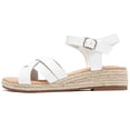 thumbnail image 2 of Women's Platform Wedge Heel Sandals - Adjustable Buckle Ankle Strap Open-Toe, Lightweight Rubber Sole Comfortable Casual Summer Sandals, 2 of 7