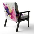thumbnail image 5 of Designart "Purple and Pink Strokes VII" Upholstered Fractals Accent Chair and Modern & Contemporary Arm Chair - Multiple Color & Pattern, 5 of 7