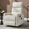 thumbnail image 2 of S-HOME Comfortable Heat Massage Manual Recliner Chair In Durable Fabric Featuring Rocker And Swivel For Ultimate Relaxation, 2 of 15