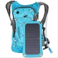 thumbnail image 2 of LAICAIW Hydration Backpack With 2L Bladder Bag And 6.5 Watts Solar Powered Panel Charging for iPhone, iPad, SAMSUNG, Mobile Phones, Tablets, And Other 5V Device (Blue), 2 of 6