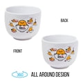 thumbnail image 2 of Cuenco de arroz con fideos ramen de cerámica Sanrio Gudetama, 600 ml, con palillos, 2 of 6
