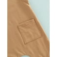 thumbnail image 6 of Cenuakty Baby Summer Suspenders Jumpsuit, Toddlers Solid Color Sleeveless Short Rompers for Girls, Boys, 0-3 Years, 6 of 8