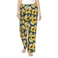 thumbnail image 2 of Picia Insects Of Flowers Womens Soft Woven Cotton Elastic Waistband Sleep Pajama Pant Lounge Sleep Pant With Pockets And Drawstring-XX-Large, 2 of 9