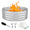 3FT, variant on 4FT Round Galvanized Steel Fire Pit Ring Yard Patio Camping Use