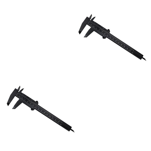 Kenally Calibre Vernier deslizante de 150mm, calibre de regla de plástico, herramienta de medición de apertura de doble escala, experimento de Type2 NO2 Kenally CBP047729