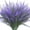 Blue, variant on Artificial Lavender Flowers 12 Bundles Outdoor UV Resistant Fake Flowers No Fade Faux Plastic Plants Garden Porch Window Box Decorating (Purple)