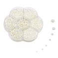 thumbnail image 4 of 2800 piezas de sueltas de tamaño DIY posterior plana para decoraciones de teléfonos móviles , champán BLESIY Cuentas de perlas, 4 of 6
