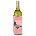 thumbnail image 1 of Portabotellas decorativo Caroline's Treasures Treasures Racing Pigeon Pink Check 750 ml Multicolor, 1 of 1
