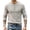 #0060-Gray, variant on Men's Henley Button Placket Tee Long Sleeve Polyester Blend Casual Relaxed Fit Regular