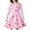 Pink, variant on Gunia Girls Valentines Day Dresses Red Bow Printed Long Sleeve Holiday Dress For Teen 8-9 Years