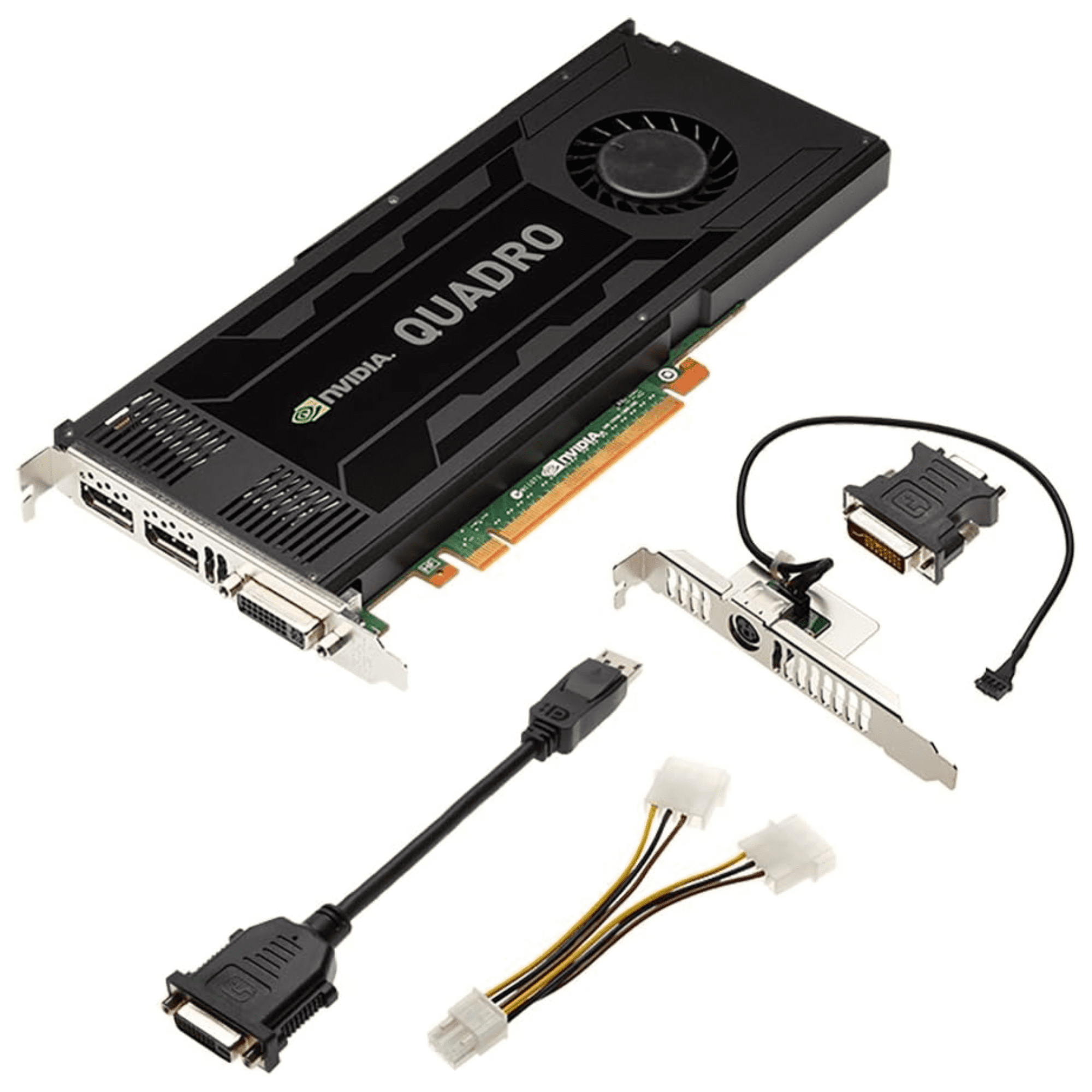 PNY Nvidia Quadro K4000 3GB GDDR5 PCIe 2.0 x16 GPU Memory Graphics Card - 699-52030-0500-510