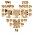 thumbnail image 4 of Lovely English Letter Shape Statue Decor Handmade Good Carved MDF Statue Model for Home, 4 of 10