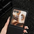 thumbnail image 5 of Decase Shockproof PU Leather Phone Case Compatible with Motorola Razr+ 2024, Textured Lychee Grain Hard PC Back Cover, Slim Fit Anti-Scratch Protective Shell for Women & Men,Black, 5 of 6
