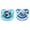 Penguin&Whale, variant on CutiePlusU Adult Pacifiers Big Shield Printed Soothers Cute Paci 2 Pieces Penguin&Whale