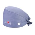 thumbnail image 1 of Paquete De 4 Gorros De Trabajo Para Enfermera, Servicio Prolongado, Color Puro, Botón Pulido Opaco, Gorros De Trabajo Multifuncionales Unisex, Uniformes De Trabajo Minnieouse AP008643-40, 1 of 5