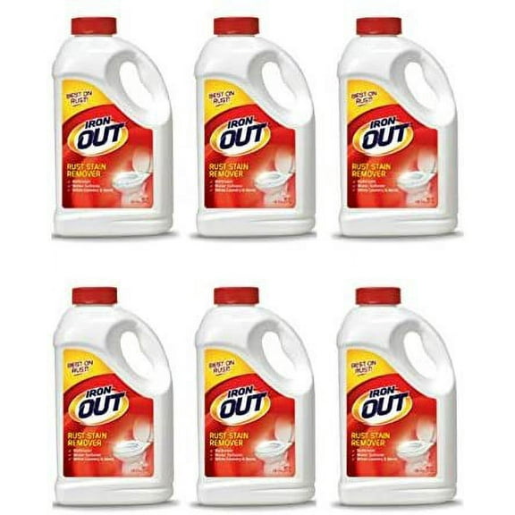Iron OUT Rust Stain Remover Powder, 4 lb 12 oz, 6 Bottles