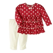 Newborn Baby Girl Knit Tunic and Legging Outfit Set