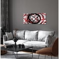 thumbnail image 3 of Abstract Canvas Wall Art Black and Red Painting Decor Modern Line Art Work Framed for Bedroom Bathroom Decorations (Red), 3 of 6