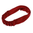 thumbnail image 2 of Diadema ancha boho, diadema atlética de yoga para mujer, banda elástica ligera y deslizante para cabeza borgoña Macarena Mujeres con banda para la cabeza, 2 of 8
