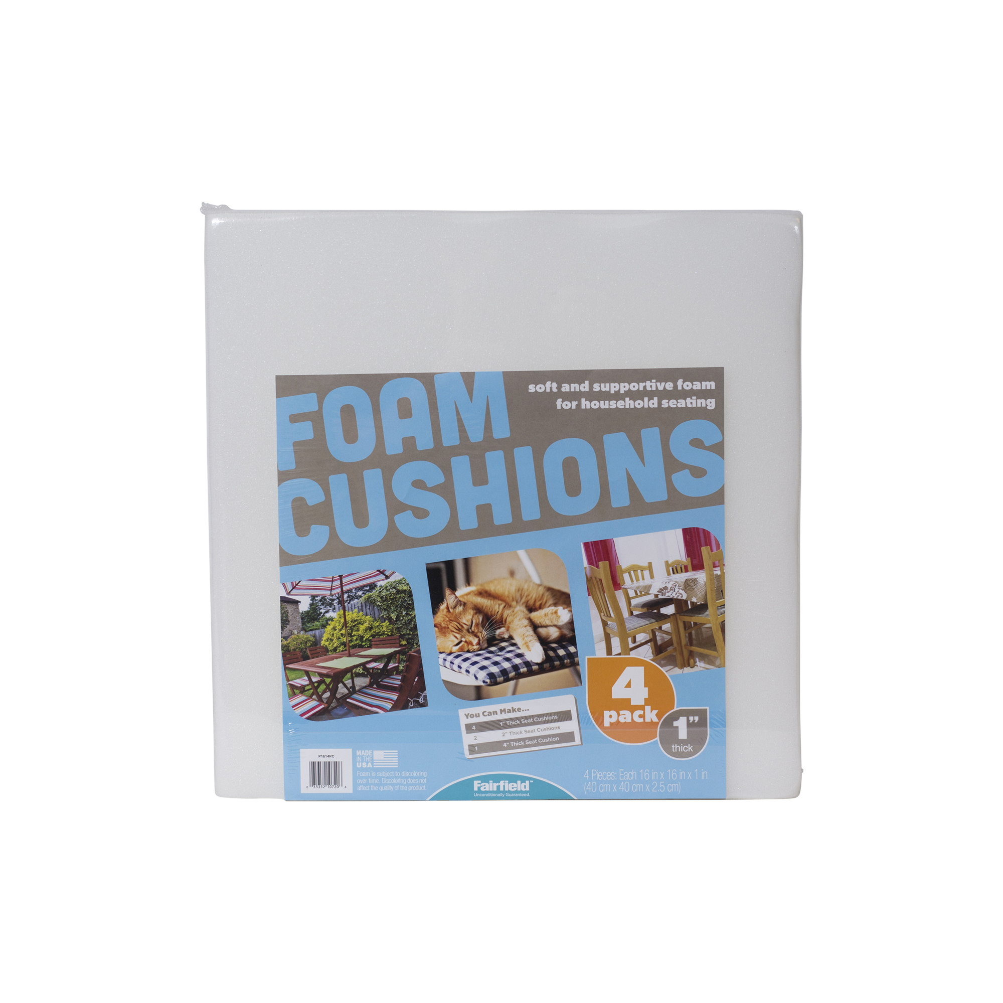 Project Foam, 16" x 16" x 1"