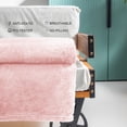 thumbnail image 4 of Exclusivo Mezcla Plush Fuzzy Large Fleece Throw Blanket (50" x 70", Light Pink)- Soft, Warm and Lightweight, 4 of 7