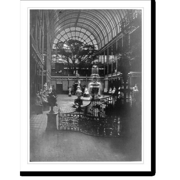Historic Print, [Crystal Palace Exhibition, London, 1851]: View of transept, looking south (opp. p. 763), 16" x 20"