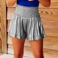 thumbnail image 2 of Shorts for Women European And American New Casual Sports Women's Pants Loose Elastic Waist Hanging Feeling Shorts, 2 of 4