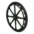 thumbnail image 1 of 24-inch Wheelchair Rear Wheel Replacement Kit - 60cm Diameter Nylon & Metal Wheel Assembly with Non-Slip Pattern, 1.4cm Axle Hole, Easy Installation, Includes Bearings, Screws & Nuts - Compatible, 1 of 6