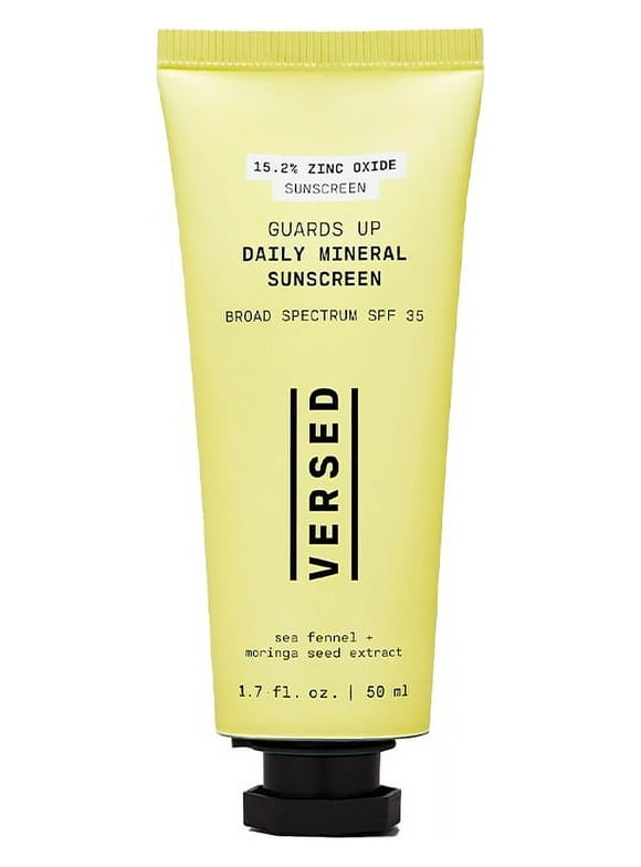Versed Guards up Daily Mineral Sunscreen SPF 35, Broad-Spectrum Sun Protection for face 1.7 fl. oz.