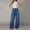 Blue, variant on JUSLIO Womens Pants,Low Rise Drawstring Loose Cargo Pants Style Casual Denim Pants