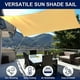 thumbnail image 2 of 1pc Rectangle Sun Sail Shade Breathable Sun Shade Sail Rectangle Sunscreen Net For Balcony Garage Courtyard Backyard Pool Lawn Outdoor Activities, 2x4m/118.11x157.48inch, 2 of 4