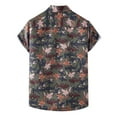 thumbnail image 2 of TAIAOJING Summer Men's Shirts Mens Hawaiian Beach Short Sleeve Pocket Button Down Blouse Shirt, 2 of 3