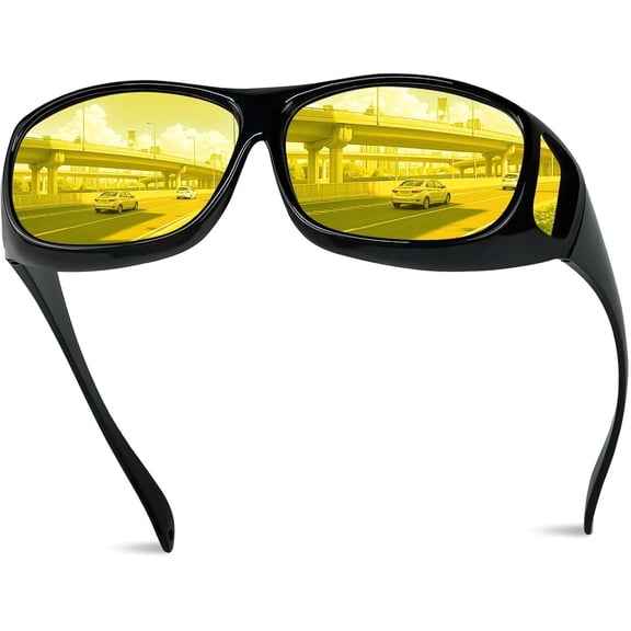 Polarized Sunglasses for Men Women, Lightweight Fit Over Glasses Driving Sunglasses for Outdoor Sports Fishing