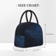 thumbnail image 2 of Disketp Blue Glitter Retro Bolsa Térmica para Almuerzo, Lonchera con Abertura Amplia y Gran Capacidad, Organizador Reutilizable para Mujeres, Hombres y Adultos, 2 of 6