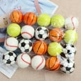 thumbnail image 5 of 5 PCS Elastic PU Sponge Ball Basketball Football Baseball Tennis Rugby Footdall Mini Decompression Ball Release Pressure Toy, 5 of 9