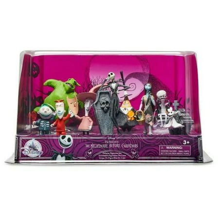 Disney Nightmare Before Christmas Box 9 Pc PVC Figure Play Set Playset Figurine New