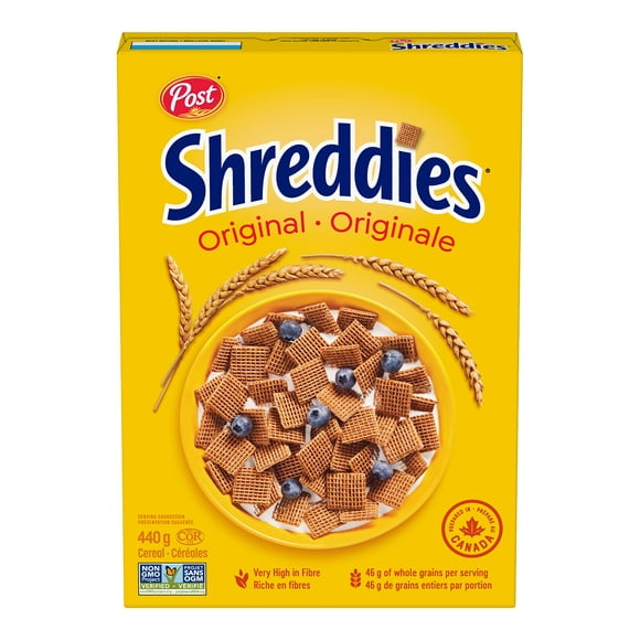 Post Shreddies Original Cereal, Retail Size, 440 g, Post Shreddies Original Cereal 440g