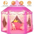 thumbnail image 1 of CJC Princess Castle Playhouse Tent for Girls, Indoor & Outdoor Large Kids Play Tent for Imaginative Games, 55"x53", 1 of 11