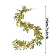 thumbnail image 2 of 190cm Battery Operated LED Lighted Vine Greenery Leaves With Fairy Lights For Home Bedroom Wall Shelf, 2 of 4