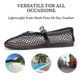 thumbnail image 2 of BERANMEY Women's Breathable Closed Toe Mesh Sandals Lightweight Comfort Flats with Metal Chain Detail Casual Walking Shoes for Beach and Holiday, 2 of 7
