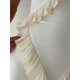 thumbnail image 5 of Vestido elegante de gasa con volantes para mujer, vestido Sexy con tirantes, Espalda descubierta, sin mangas, vestidos largos divididos, vestido de fiesta de noche de verano para mujer, 5 of 5