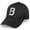 Black, variant on Daxton Performance Cool Tech Baseball Hat - Black Cap, Silver Logo Letter B