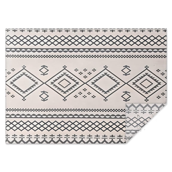 Geometric Diamond Striped Pattern Rectangle Tablecloth 60"x84",Waterproof Polyester Rectangle Table Cloth, Wipeable Spillproof Polyester Tablecloth for Dining, Camping, Indoor and Outdoor