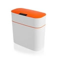 thumbnail image 4 of Smart Sensor Trash Can IPX5 Waterproof Automatic Induction Bathroom Garbage Bin Dustbin Rubbish Waste Bucket Living Room Orange White, 4 of 9