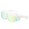 thumbnail image 2 of Antifog Swimming Goggles, Removable Design Swimming Goggles Effective Waterproof Nylon Elastic Belt Windproof Dustproof  For Sports White, 2 of 8