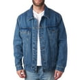 thumbnail image 4 of Alpine Swiss Derek Mens Classic Denim Jacket Casual Button Up Jean Trucker Coat, 4 of 7
