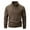 Brown, variant on Krdevn Hoodies for Men - Jacket Mens Standing Collar Sweatshirt Long Sleeve Half Cardigan - Sweatshirts for Men,Color:Coffee,Size:XXL