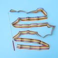 thumbnail image 2 of 10pcs 4-Meter Colorful Rhythmic Gymnastics Ribbon Dancing Gymnastics Ribbon Silk Ribbon for Kids, Baton Twirling, Dancing Streamers, 2 of 9